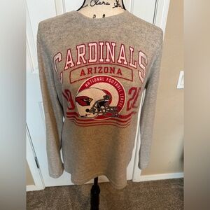 NFL Women’s Arizona Cardinals Long Sleeve Sweater Gray Crew Neck EUC
